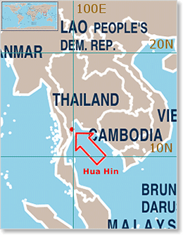 Karta Map Hua Hin Thailand